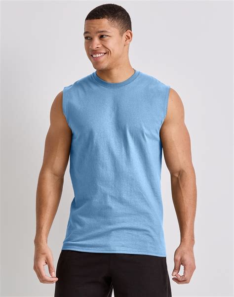 hanes men's tank top|hanes men's muscle tank.